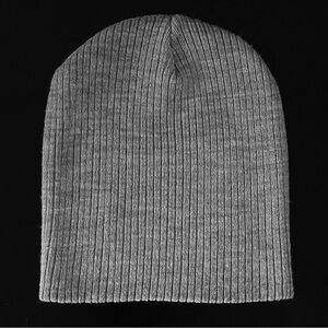 H&M Women’s Gray Ribbed Knit Beanie